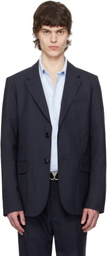 AMI Paris Navy Wool Two Buttons Blazer
