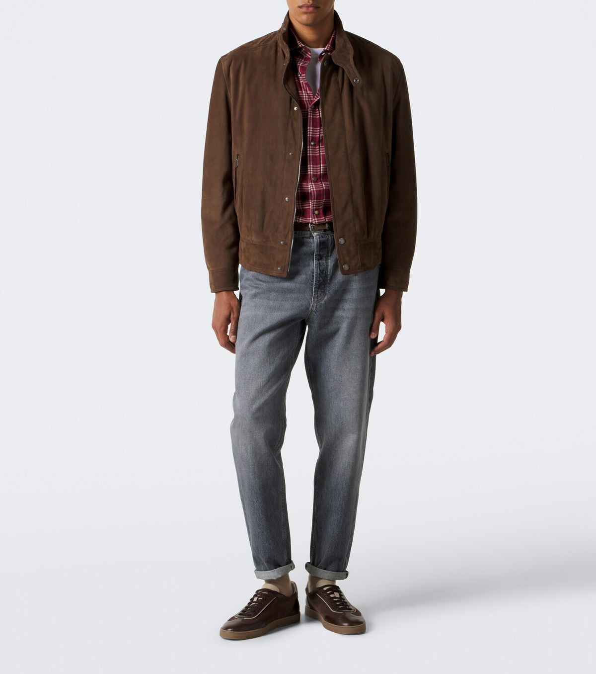 Brunello Cucinelli Checked cotton-blend flannel shirt