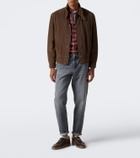 Brunello Cucinelli Checked cotton-blend flannel shirt