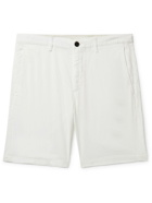 Theory - Zaine Straight-Leg Cotton-Blend Twill Shorts - White