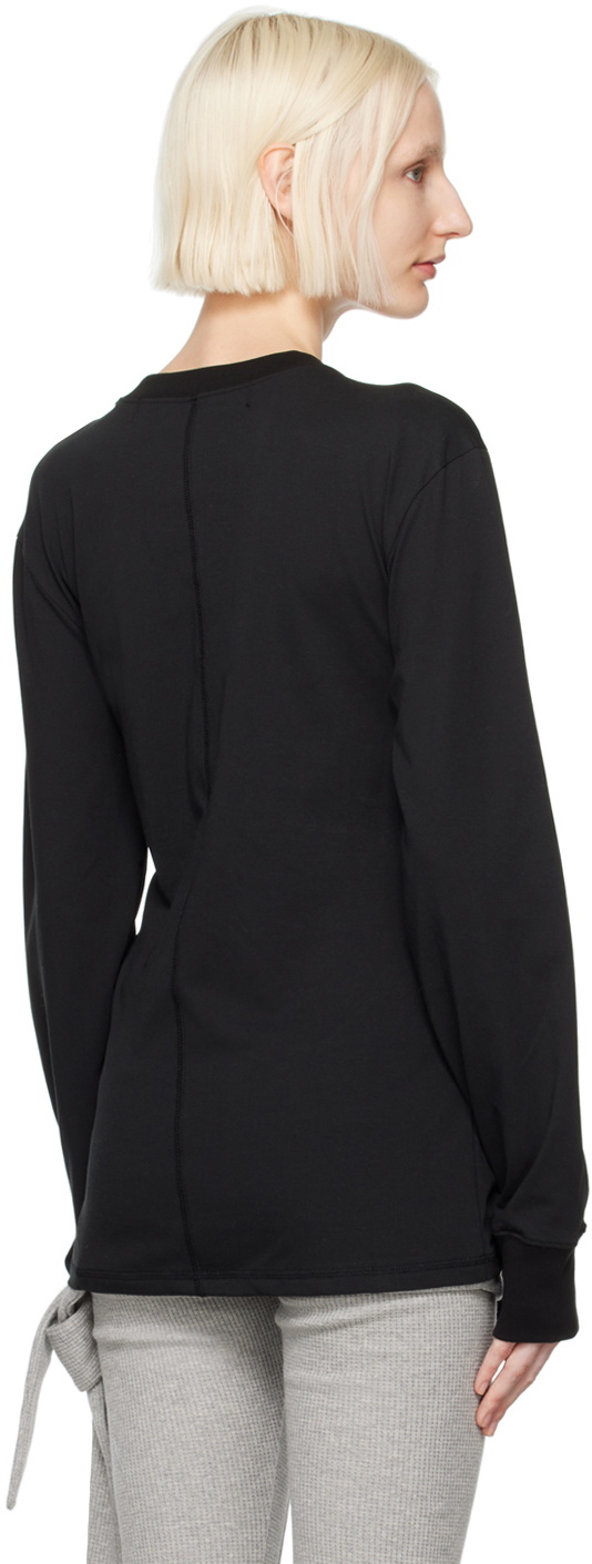 OPEN YY Black Triple Knot Crewneck Long Sleeve T-shirt