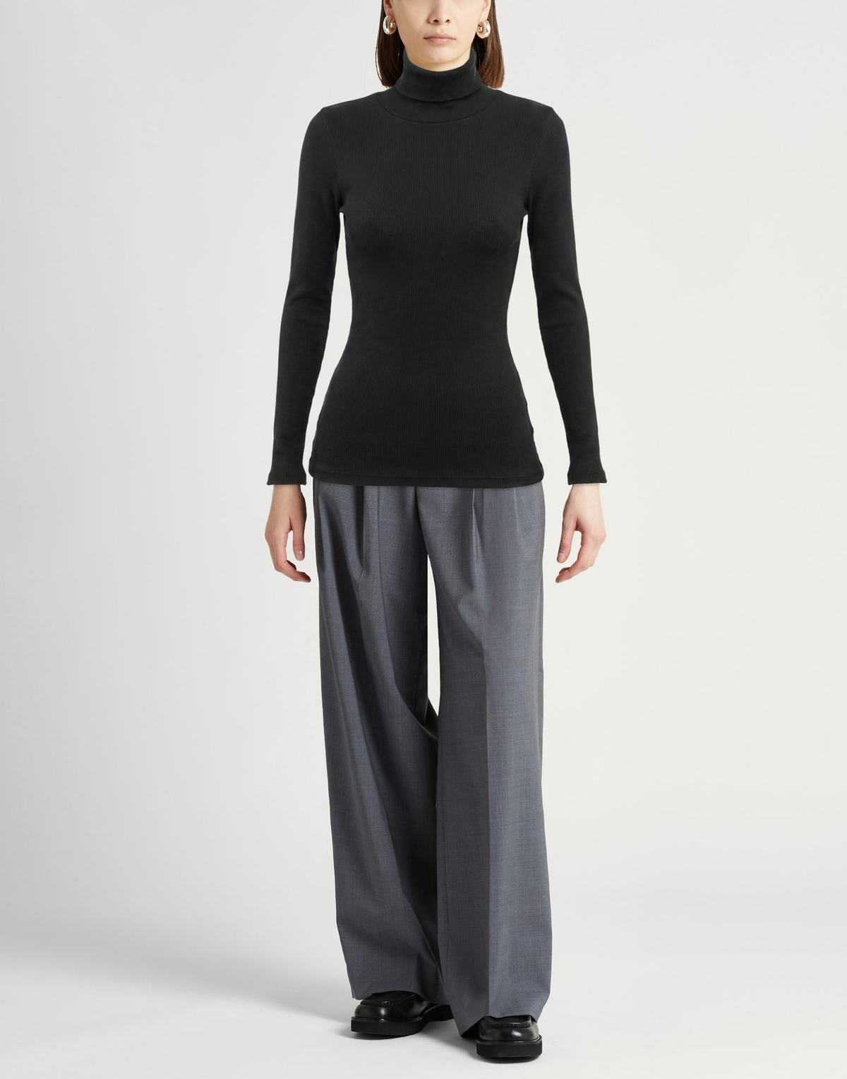 Crossley Womens Turtleneck Charcoal