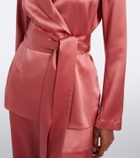 Joseph Archer belted silk satin jacket