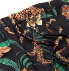 Desmond & Dempsey - Soleia Printed Organic Cotton Pyjama Shorts - Black