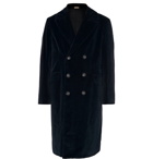 Massimo Alba - Double-Breasted Cotton-Velvet Overcoat - Men - Midnight blue