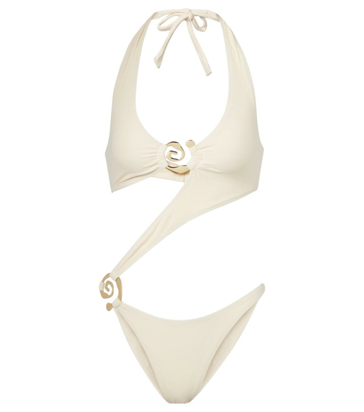 Photo: Same Halter Spiral cutout swimsuit