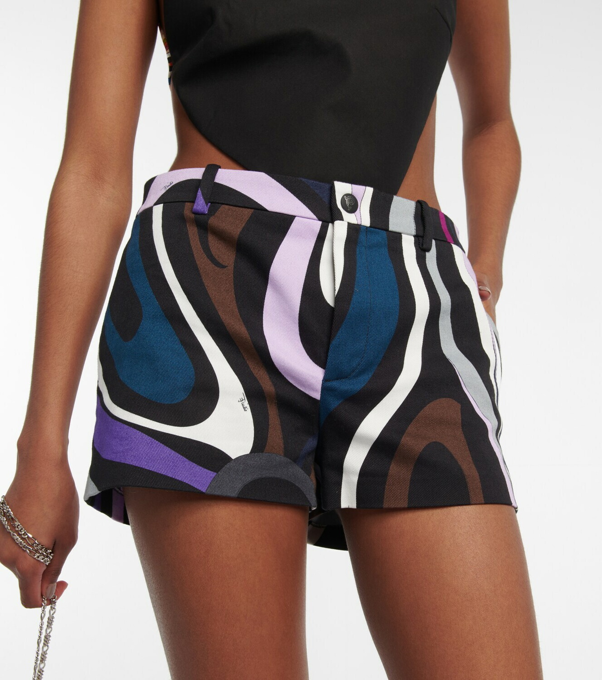 Pucci - Printed cotton-blend shorts Emilio Pucci