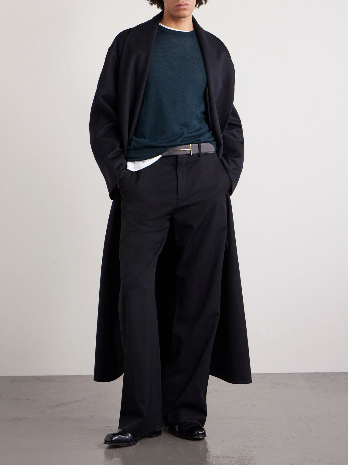 TOM FORD - Slim-Fit Cashmere and Silk-Blend Sweater - Blue TOM FORD