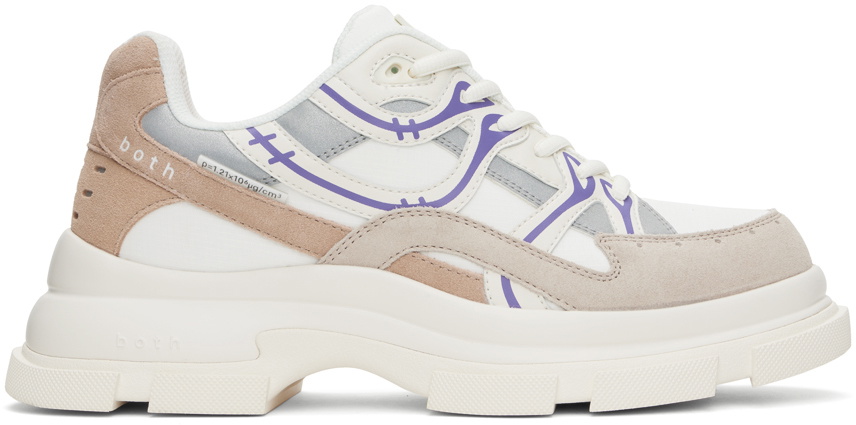 both White & Beige Gao Eva Sneakers