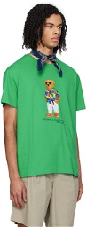 Polo Ralph Lauren Green Beach Club Bear T-Shirt