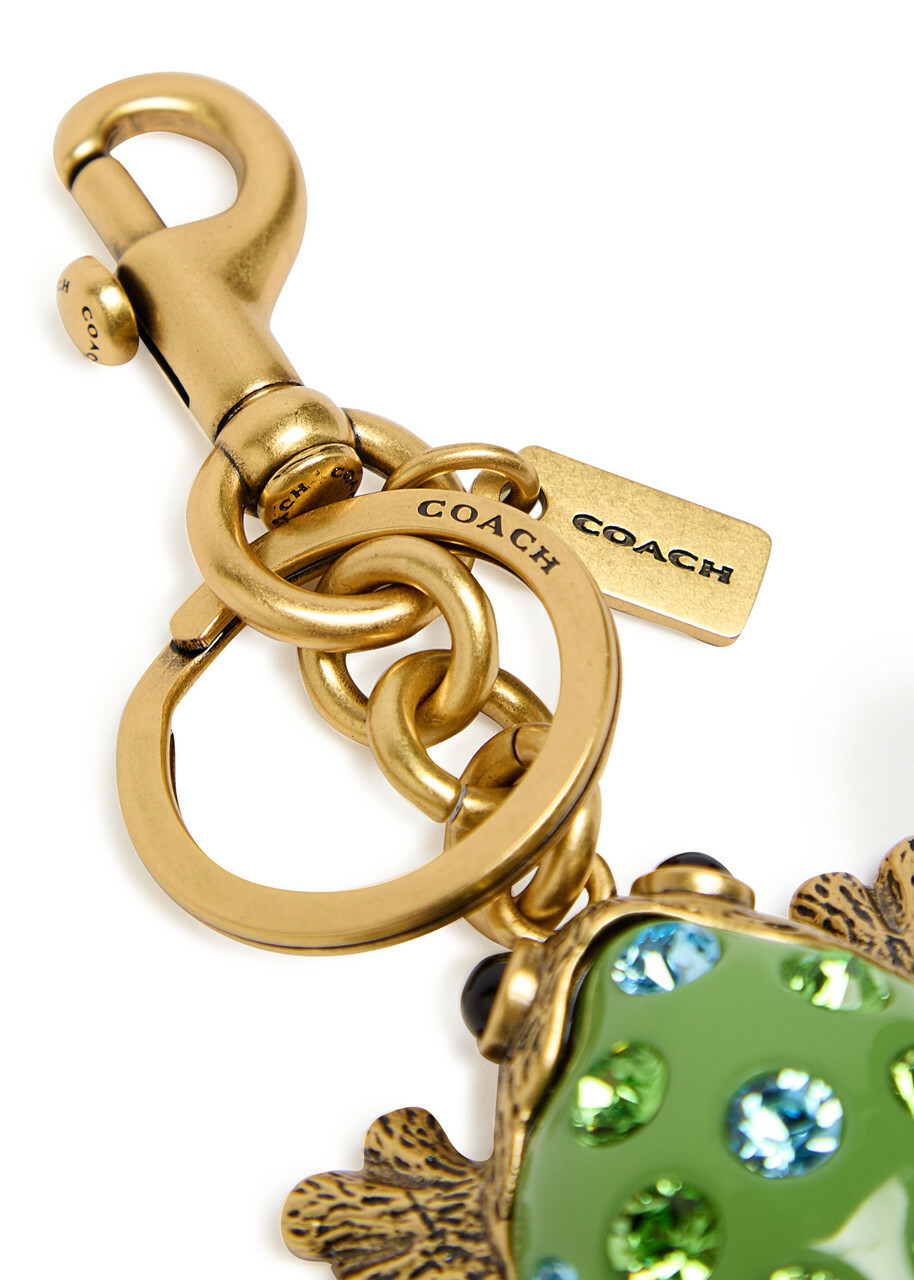 Coach Frog Crystal-embellished bag Charm - Green - One Size