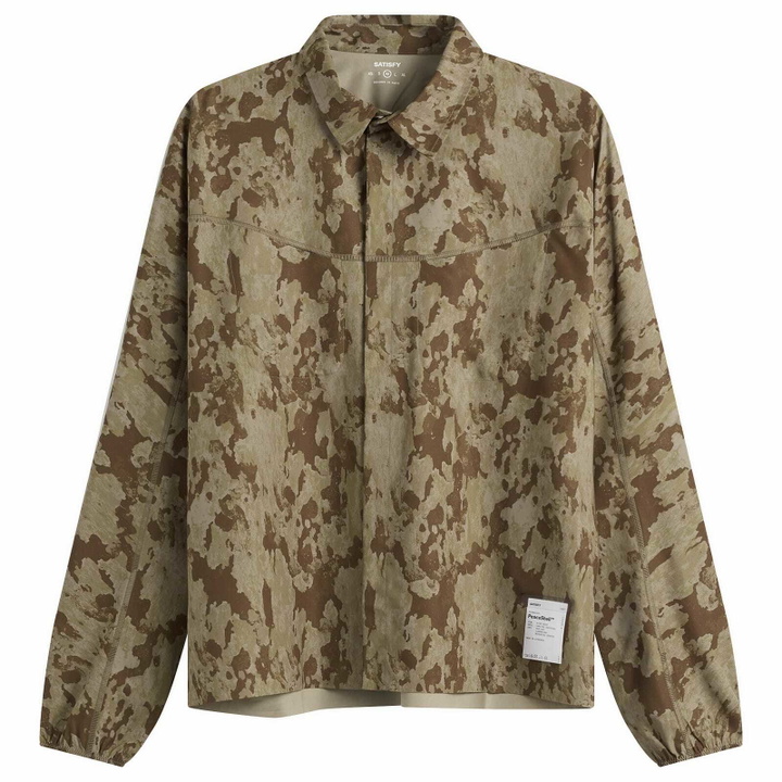 Photo: Satisfy Men's PeaceShell River Shirt in Camo Print