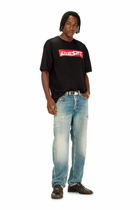 Diesel Cotton T-shirt with Diesel logo print - T-Shirts Mens in Multicolor