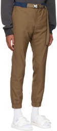 sacai Khaki Belted Trousers