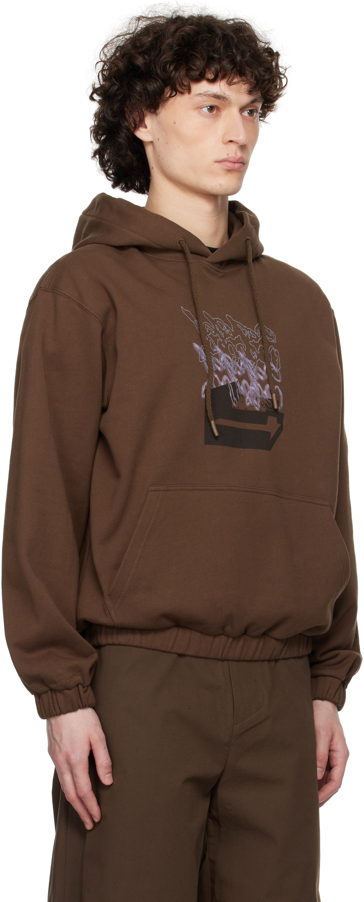 pet-tree-kor Brown 'What's In Your Lunch Box?' Hoodie
