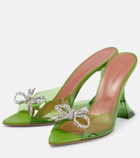 Amina Muaddi - Rosie embellished PVC mules