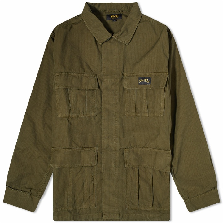 Photo: Stan Ray Men's Utility Jacket in Olive Ripstop