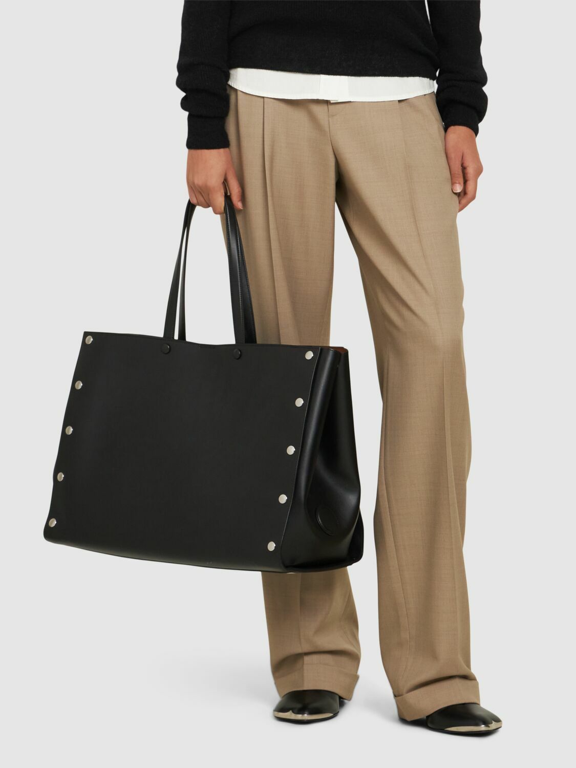 トートバッグ Stella Mccartney Small Hobo Tote Alter Mat Buy Stella McCartney Black Small Hobo Tote Bag in Eco Alter