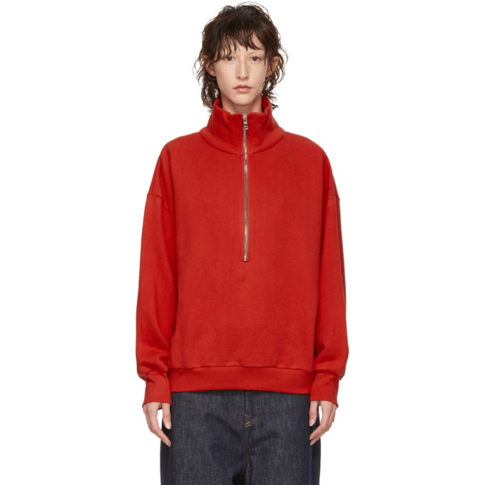 Photo: Simon Miller Red Rime Half-Zip Sweater