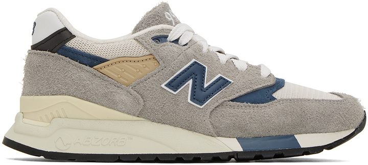 Photo: New Balance Gray Made In USA 998 Sneakers