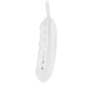 First Arrows Men's Feather Large Pendant in Silver