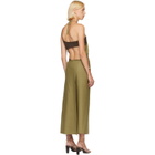 Baserange Green Apron Midi Dress
