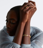 Suzanne Kalan 18kt gold ring with sapphires and diamonds