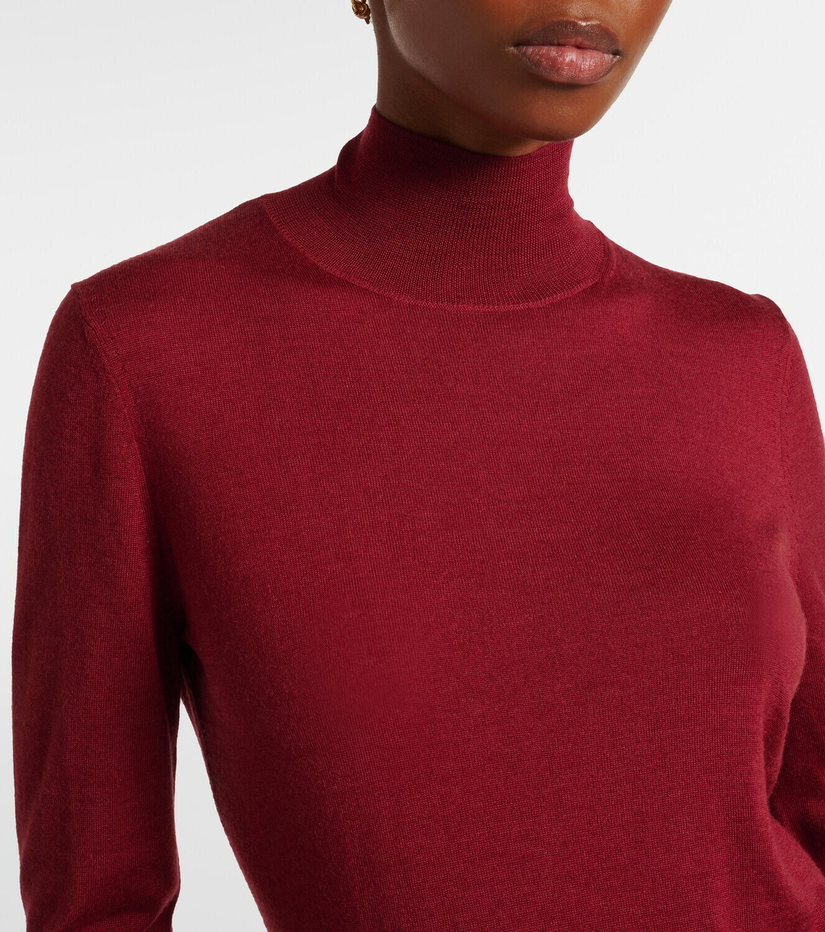 Carolina Herrera Turtleneck virgin wool and silk sweater