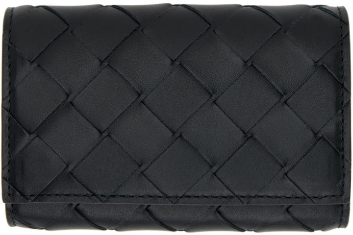 Photo: Bottega Veneta Black Leather Key Case