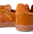 adidas Consortium - Jonah Hill Samba Embroidered Suede and Leather Sneakers - Brown