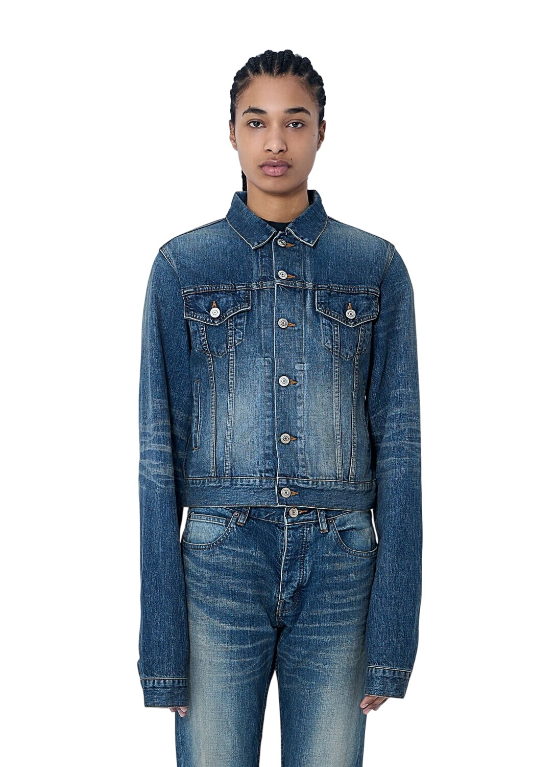 Balenciaga - Padded denim jacket Balenciaga