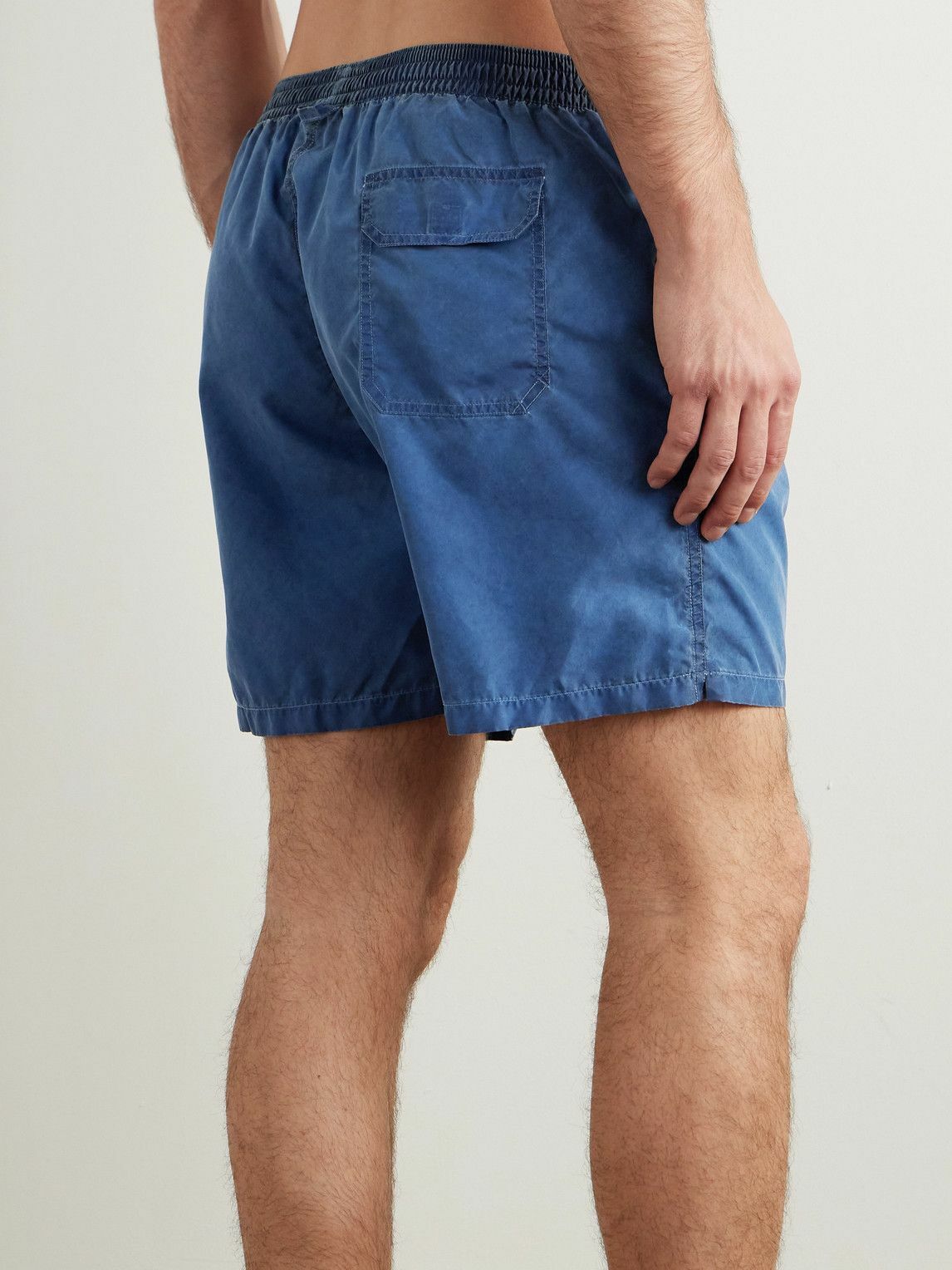 Altea - Straight-Leg Mid-Length Swim Shorts - Blue