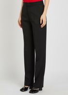 Maison Margiela Tapered-leg Wool Trousers Black