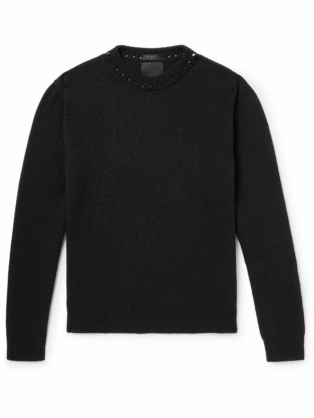 Photo: Valentino - Studded Cashmere Sweater - Black