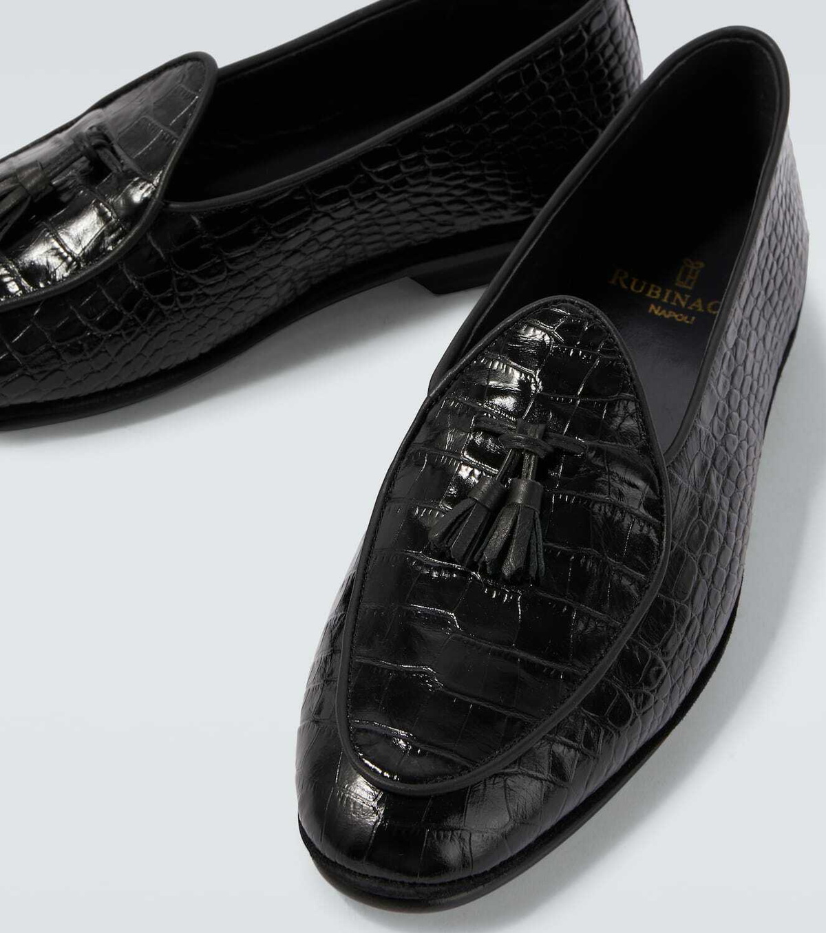 Rubinacci Marphy Loira croc-effect leather loafers