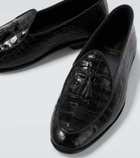 Rubinacci Marphy Loira croc-effect leather loafers