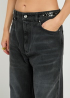 Rabanne Chain-embellished Straight-leg Jeans Black