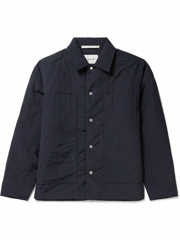 Photo: Norse Projects - Pelle Padded Waxed Shell Jacket - Blue