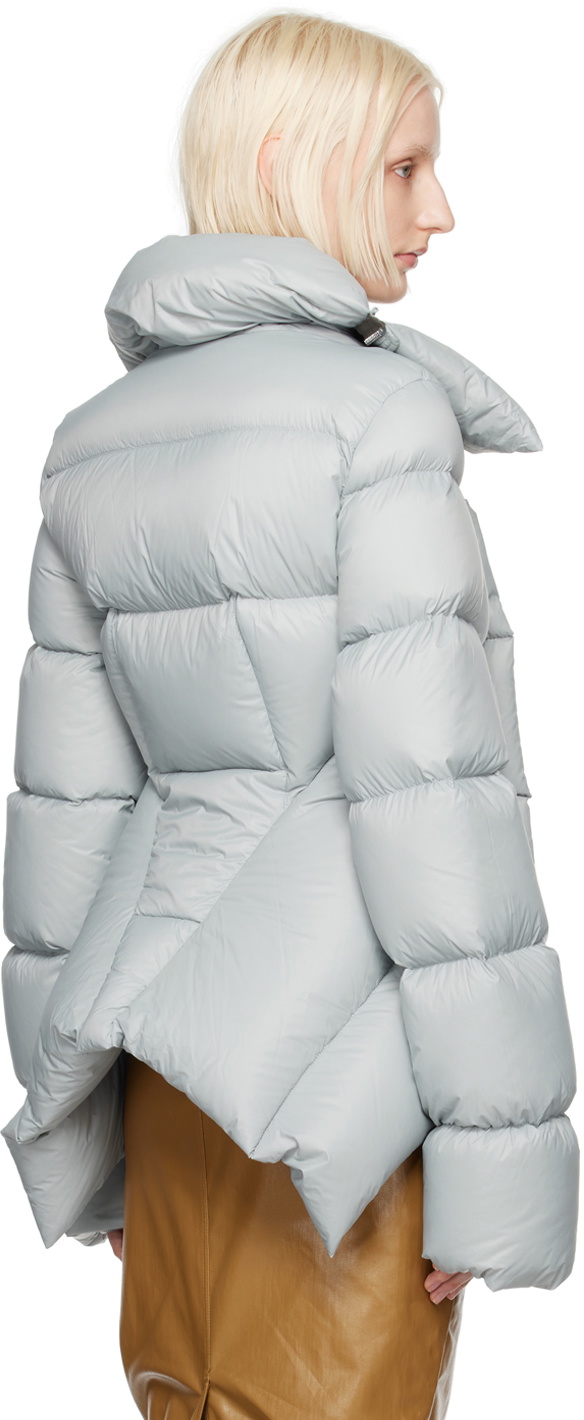 【Rick Owens】ブルー Porterville Naska ダウンジャケット Rick Owens Blue Porterville Naska Down Jacket Rick Owens