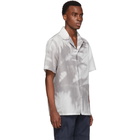 Brioni Grey Palm Tree Shirt