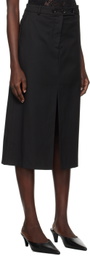 The Garment Black Pluto Midi Skirt