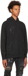 Palm Angels Black Glittered Hoodie