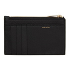 Paul Smith Black Signature Stripe Zip Card Holder