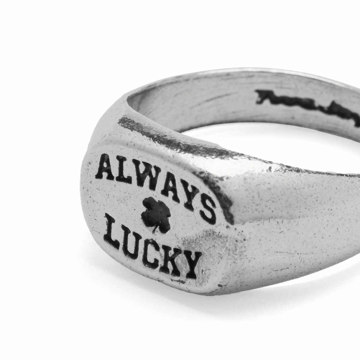TwoJeys Men's Always Lucky Signet Ring in Silver
