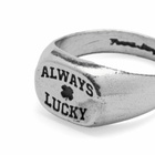 TwoJeys Men's Always Lucky Signet Ring in Silver