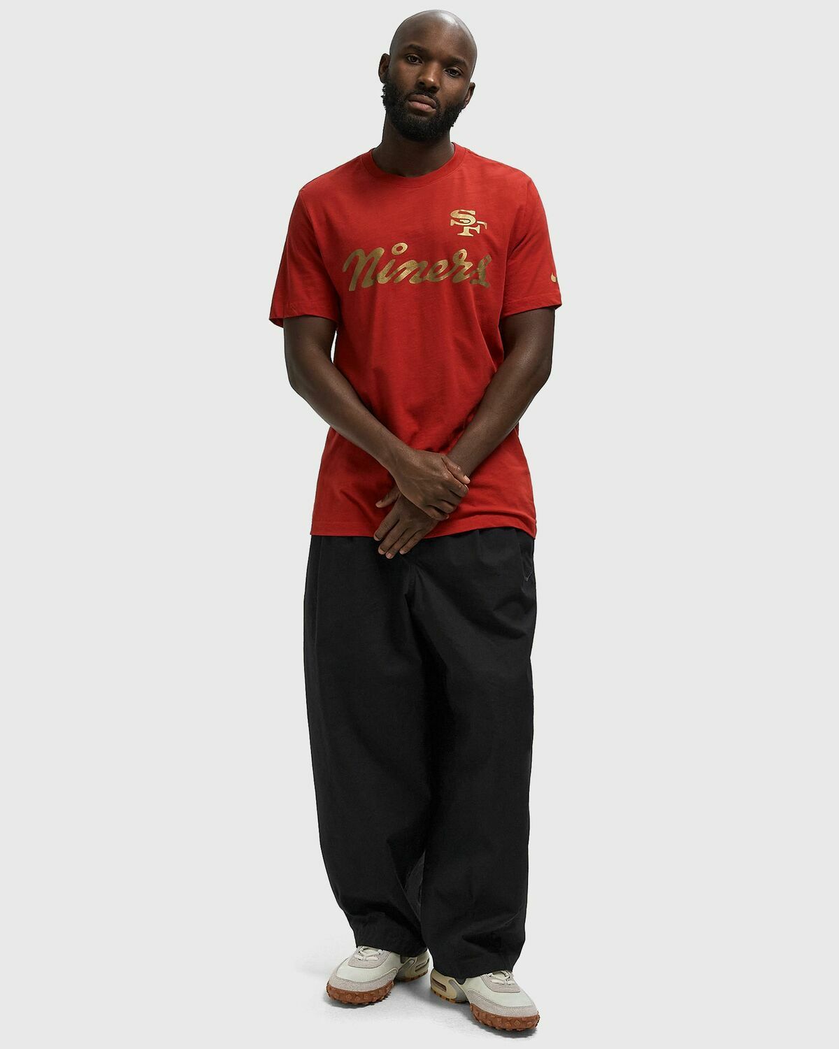 Nike NFL San Francisco 49ers Rivalry Dri-FIT Cotton Slub T-Shirt Black Mens Shortsleeves/Team Tee
