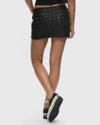 Rotate Birger Christensen Braided Mini Skirt Black Skirts