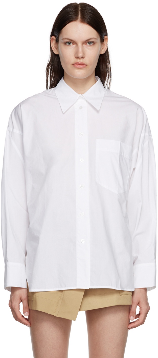 LOW CLASSIC White Sleeve Point Shirt Low Classic