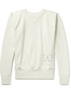 MAISON MARGIELA - 1Con Printed Loopback Cotton-Jersey Sweatshirt - White