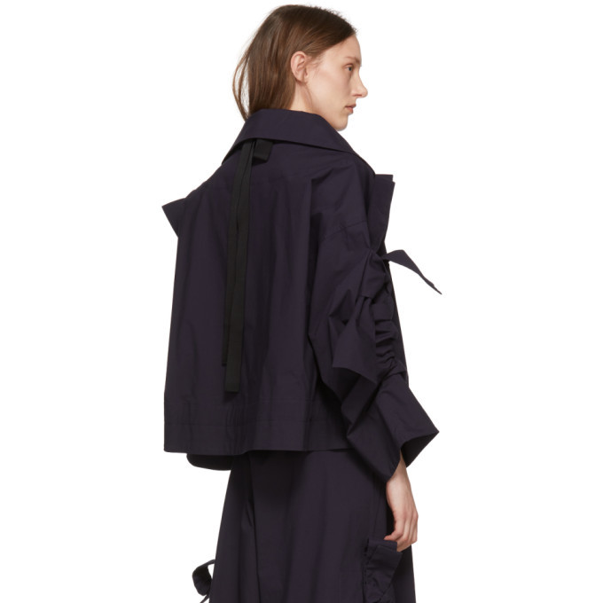 Roberts | Wood Navy Adjustable Drawstring Jacket